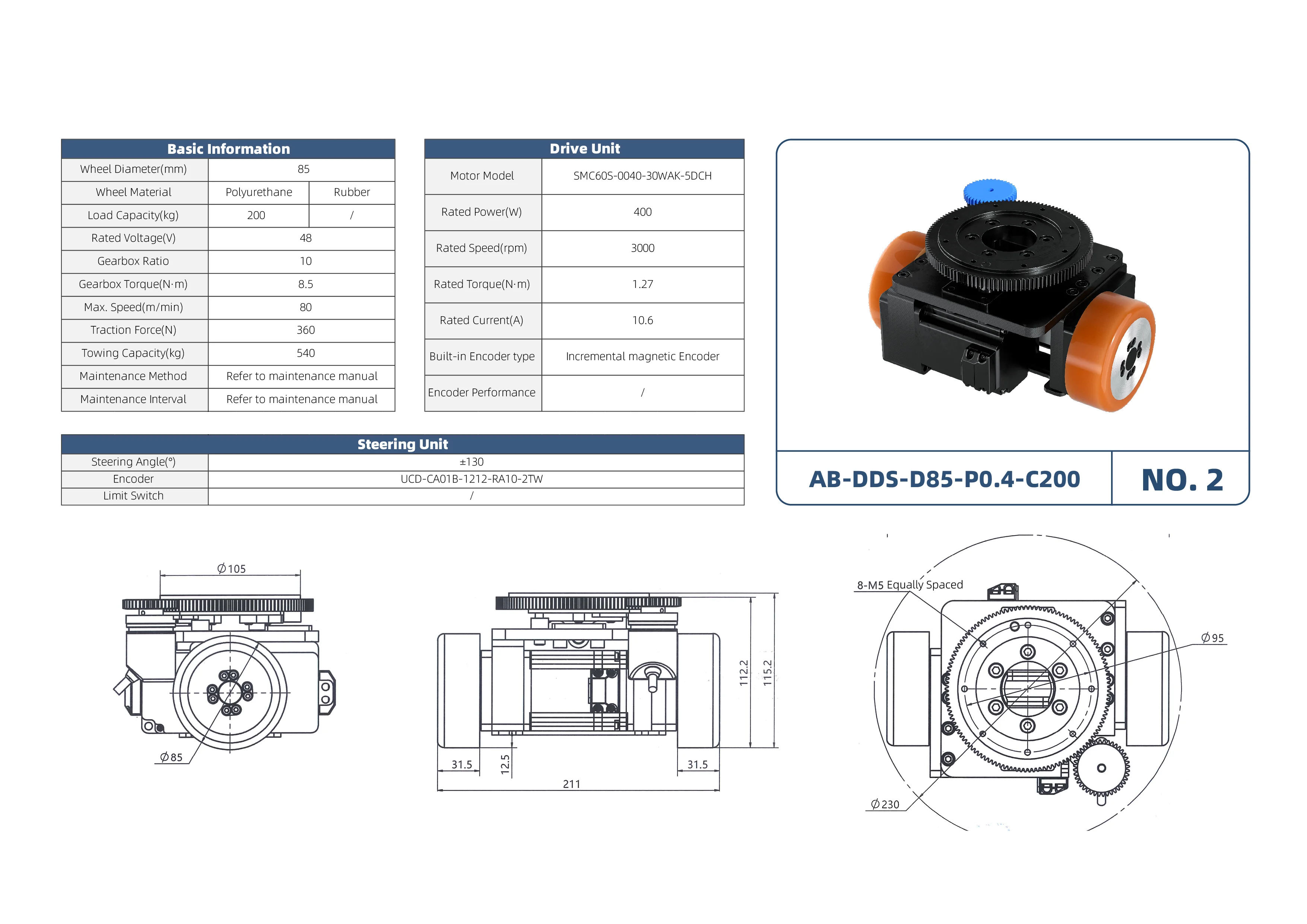 Dual Differential Steering Wheel Module - Integrated Motion Module ...